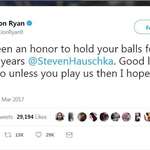 image for NFL punter Jon Ryan had a special message for his Kicker when he left for another team