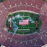image for Aerial Photo of the B2 Stealth Bomber Flyover at the 2018 Rose Bowl Game