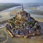 image for Mount Saint-Michel during low tide.