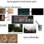 image for Game graphics mod starter packs