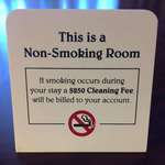 image for For only $250, upgrade your room to a smoking room.