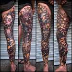 image for My leg sleeve - By Matt Curzon out of "Empire" in Prahran, Melbourne Victoria, Australia
