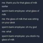 image for You drank my glass of milk