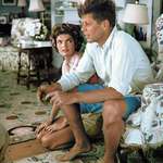 image for "Adoration of a President-to-Be" - Newly engaged John F. Kennedy &amp; Jacqueline Bouvier - Cape Cod, July 4th 1953