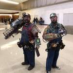 image for At Pax South, there were amazing Fallout Mario and Luigi cosplayers with a bullet bill Fat Man launcher
