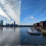 image for Photo I took of the Charles River looks like two different pictures