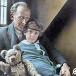 image for A. A. Milne was born on this day in 1882. He was an English author, best known for his books about the teddy bear Winnie-the-Pooh. Photo: A.A. Milne, his son Christopher Robin, and the real Winnie The Pooh, 1926.
