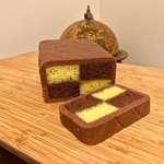 image for [Homemade] Chocolate-Vanilla Battenberg Cake.