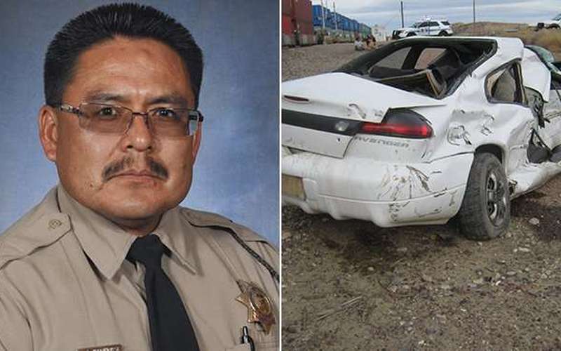 image for Arizona DPS trooper drags man from car seconds before train hits it