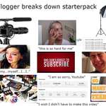 image for Vlogger breaks down starterpack