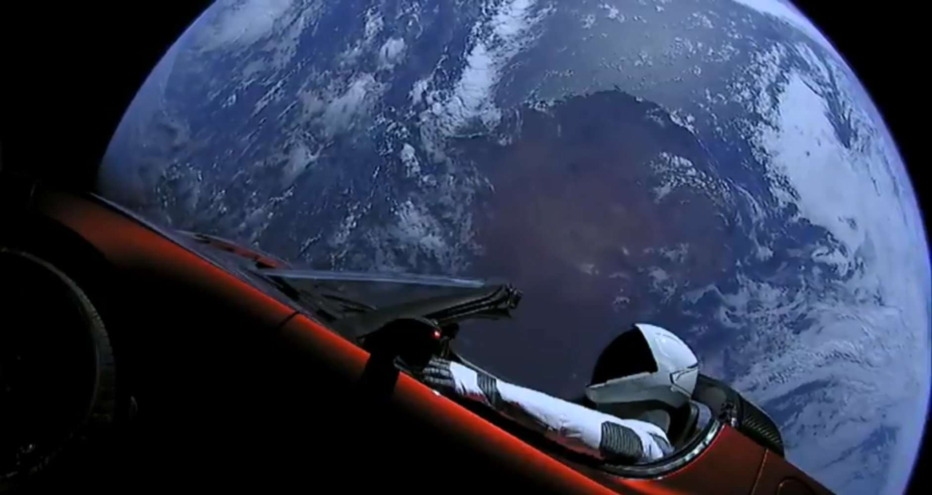 image for See Views of SpaceX's Starman Riding a Tesla Roadster in Space!