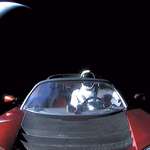 image for Last pic of Starman in Roadster on its journey to Mars orbit and then the Asteroid Belt
