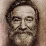 image for Robin Williams, Graphite &amp; Charcoal, A5