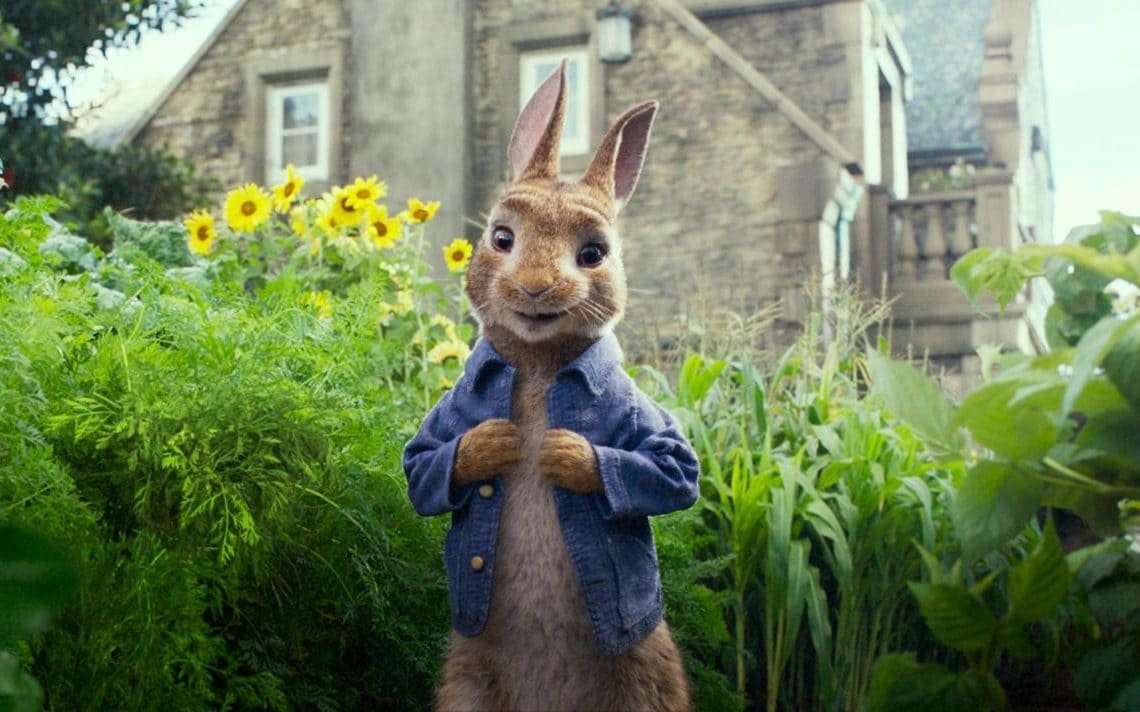 image for Peter Rabbit film accused of 'food bullying' as rabbits pelt allergic man with blackberries