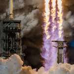image for Triple-core thrust: Closeup photo I shot of Falcon Heavy’s fury