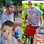 image for Adam Sandler got a t-shirt from a fan and actually wore it weeks later