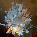 image for Exploding dish chandelier.