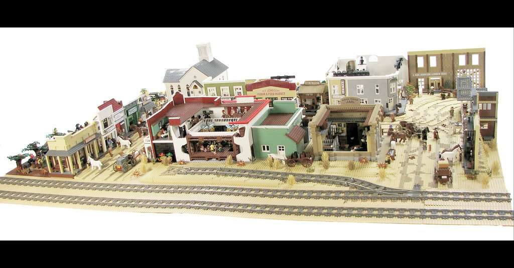 image for I built the Blazing Saddles town of Rock Ridge in LEGO.