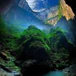 image for Inside the largest sinkhole, Xiaozhai Tiankeng, in China