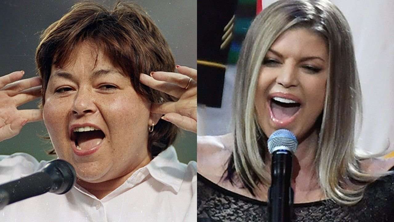 image for Roseanne Barr says Fergie's national anthem performance was worse than her 1990 rendition