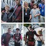 image for Ryan Reynolds meeting with children from the Make-a-wish and Childrens Wish Foundations on the set of 'Deadpool 2'.