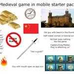 image for Medieval game in mobile starter pack