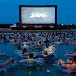 image for In Lake Travis, Texas, you can watch Jaws while sitting in an inner tube