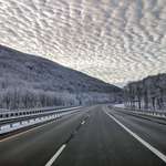 image for My drive in to work this morning (I-90 in the Berkshire Mountains, MA)