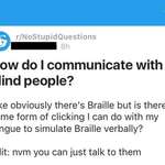 image for Communicating with blind people