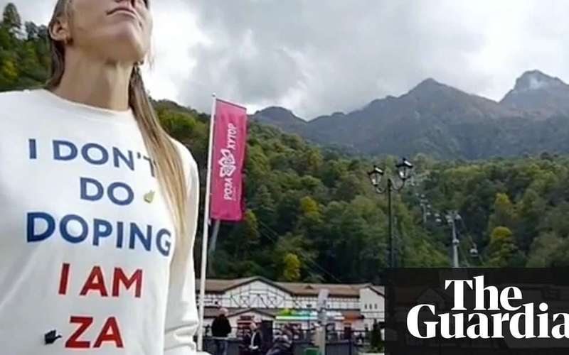 image for Russian athlete filmed in 'I don’t do doping' shirt fails Olympic drug test