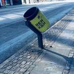 image for Trash bins in Copenhagen are angled so cyclists can toss their trash while biking