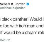 image for A tweet from Michael B. Jordan 6 years ago
