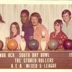 image for 1975 Redondo Beach bowling league team...."The Stoned Rollers"