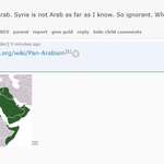 image for "STOP calling no Arab countries Arab. Syria is not Arab as far as I know. So ignorant. What next? North Africa is Arab as well!?"
