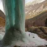 image for Frozen waterfall in the alps of South Tyrol, Italy.