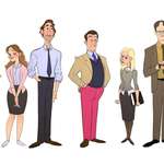 image for A drawing I found. Wouldn't mind some kind of The Office animated show.
