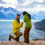 image for Backpacked 78 miles in nine days around the Torres Del Paine â€œOâ€� Circuit in Patagonia. Had the ring hidden in my pack and found the perfect spot to ask her to marry me after crossing John Gardner Pass. She said yes!! [OC]