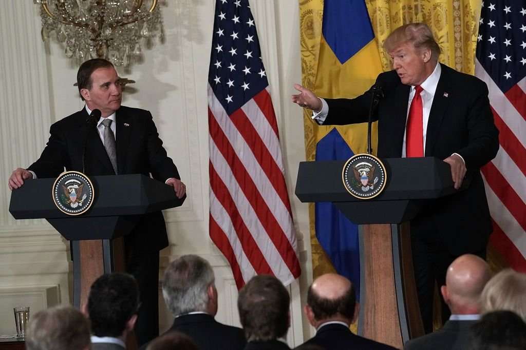 image for Swedish prime minister criticizes Trump’s tariff proposal right in front of him