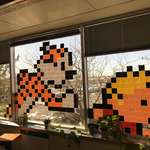 image for We have been doing post-it note art around the office. I finished this one today.