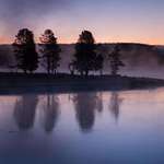 image for We got up early one morning in Yellowstone to go look for wolves. As I saw the morning light on the mist of the Yellowstone River, I had to stop and take this photo. [2000x1336][OC]