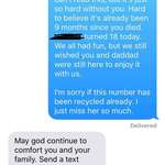 image for I nearly deleted my late grandmother’s texts by turning on the delete texts from over a year ago . I sent a message to her phone to make sure they wouldn’t be deleted, and the person who got her phone number replied.
