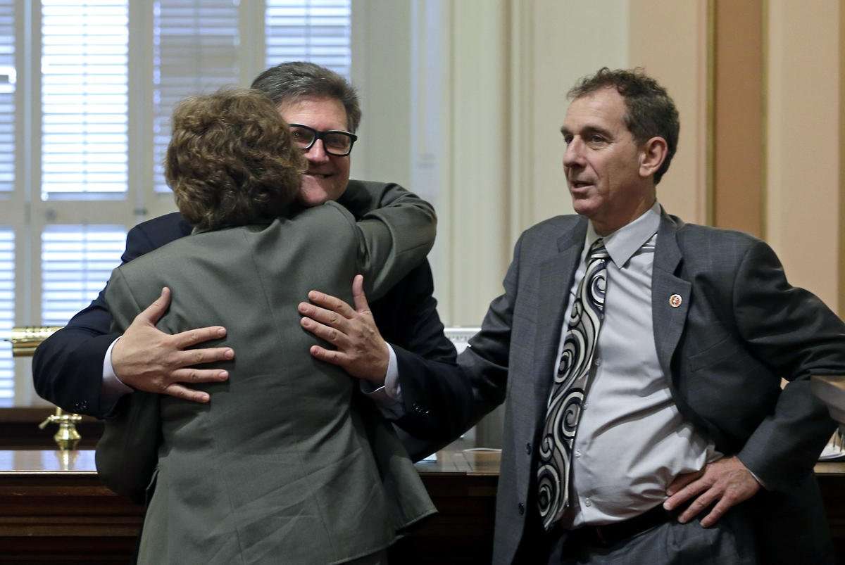 image for California Lawmaker Nicknamed 'Huggy Bear' Told to Stop Hugging People