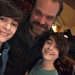 image for My brother and I just met David Harbour at a local diner! He was so nice and kind to us!