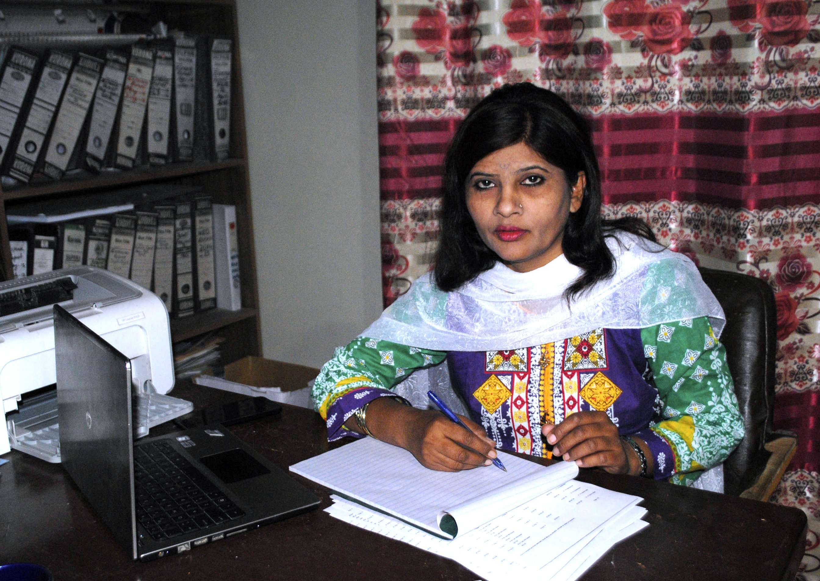 image for Pakistan swears in 'untouchable' Hindu woman as member of Senate