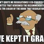 image for Don't quote me regulations!
