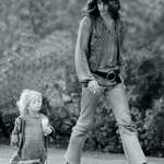 image for Hippie Dad walking with his daughter in Amsterdam 1968