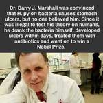 image for Dr. Barry Marshall, incredible way to win the Nobel Prize