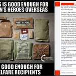 image for Good Enough For Our Nations Heroes, Good Enough For Welfare Recipients!