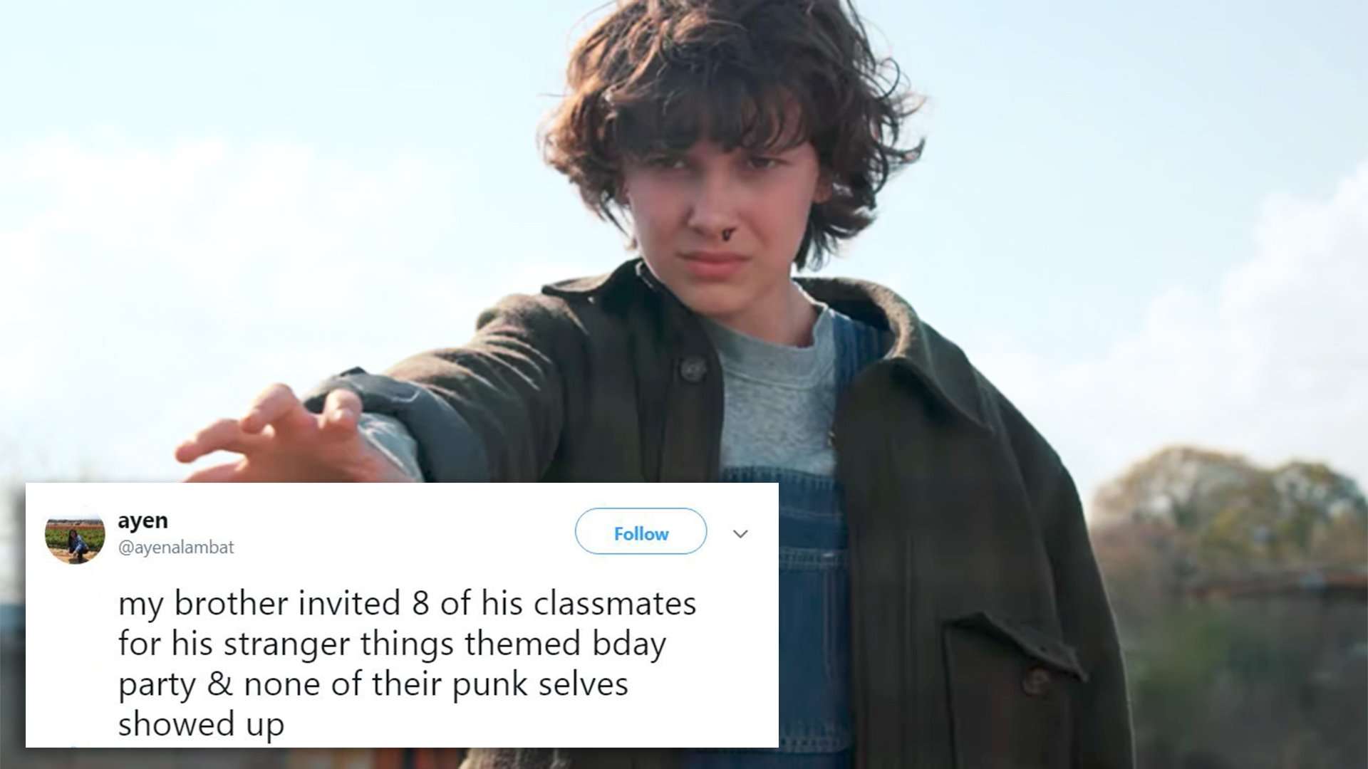 image for 'Stranger Things' stars cheer up kid after classmates fail to attend birthday party