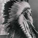 image for United States President Calvin Coolidge in a Sioux headdress after being officially adopted into the Lakota nation, c. 1927 [2470x3222]
